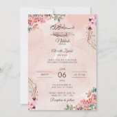 Editable islamische Nikkah Einladung Vorlage Luxus (Vorderseite)