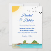 Editable Island Weditation Design Template Einladung (Vorderseite)