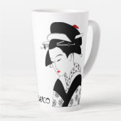 Editable Japanese Lady Milchtasse (Rechte Ecke)