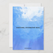 Editable Jellyfish Ocean Birthday Party Einladung (Rückseite)