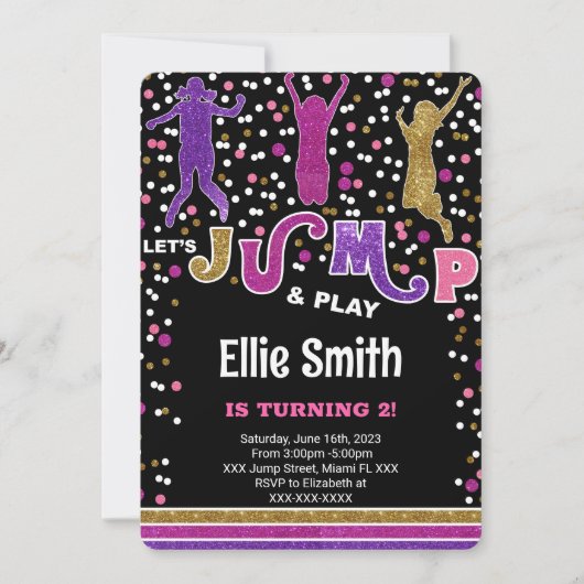 Editable Jump Einladung (Vorderseite)