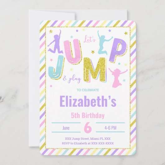 Editable Jump Einladung (Vorderseite)