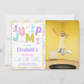Editable Jump Foto Einladung (Vorderseite)