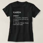 Editable Karen name definition, custom name T-Shirt (Design vorne)