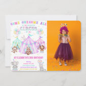 Editable Karneval Foto Einladungen (Vorderseite)