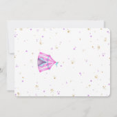 Editable Karneval Geburtstag Foto Einladungen (Rückseite)