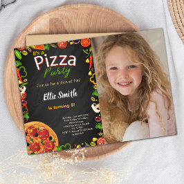Editable Kids Food Theme Card Einladung
