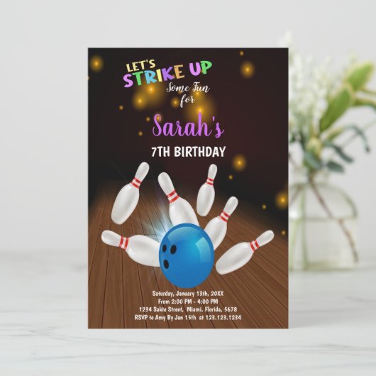 Editable Kids Strip Party Einladung für Jungen (Stehend Vorderseite)