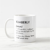 Editable Kimberly name definition, custom name Kaffeetasse (Links)