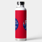 Editable Kiwi New Zealander Golfing Trinkflasche (Rechts)