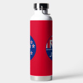Editable Kiwi New Zealander Golfing Trinkflasche (links)