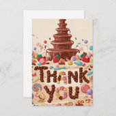 Editable Köstliche Schokolade danke Karte (Vorne/Hinten)