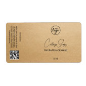 Editable Kraft Paper Soap Packing Labels (Vorne)