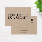 Editable Kraft Resident a Friend Template Card (Schreibtisch)