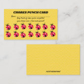 Editable Lady Bug Chores Card Treuekarte (Vorne/Hinten)
