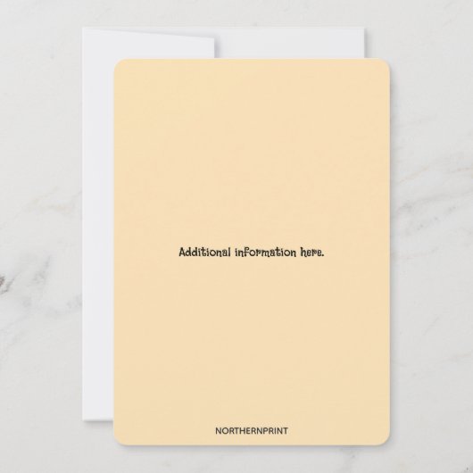 Editable Landscape Lake and Trees Einladung (Rückseite)