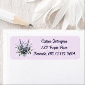 Editable Lavender and Lily of the Valley Address (Insitu)
