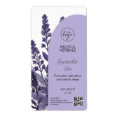 Editable Lavender Tea Labels (Vorne)