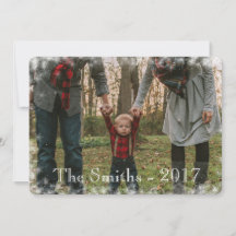 Editable Let it Snow Snowflake Holiday Foto Card