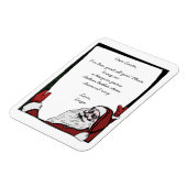 Editable Liebe Santa Wish List Magnet (Linke Seite)