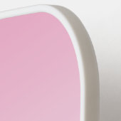 (Editable) Light Pink Color Ombre & Your Text Pickleball Schläger (Linke Seite)