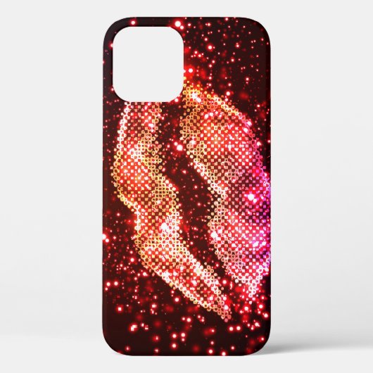 Editable Lip Illustration: Einfaches Grafikdesign Case-Mate iPhone Hülle (Rückseite)