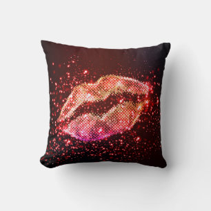Editable Lip Illustration: Einfaches Grafikdesign Kissen