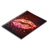 Editable Lip Illustration: Einfaches Grafikdesign Notizblock (Linke Seite)