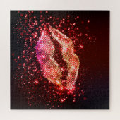 Editable Lip Illustration: Einfaches Grafikdesign Puzzle (Horizontal)