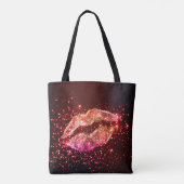 Editable Lip Illustration: Einfaches Grafikdesign Tasche (Rückseite)