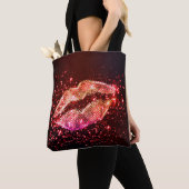 Editable Lip Illustration: Einfaches Grafikdesign Tasche (Von Nahem)