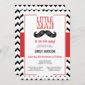 Editable Little Man Einladung (Vorne/Hinten)