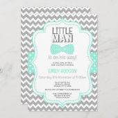 Editable Little Man Einladung (Vorne/Hinten)