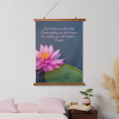 Editable Lotus Judge Nothing vergeben alles Wandteppich Mit Holzrahmen (Schlafzimmer)