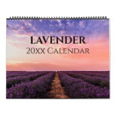 Editable Lovely Lavender Kalender (Titelbild)