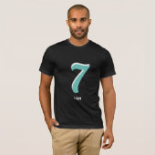 Editable Lucky Seven I Am T-Shirt (Vorne ganz)