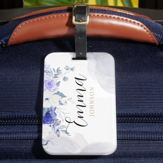 Editable luggage tag Women's luggage tag template Gepäckanhänger (Vorderseite Insitu 2)