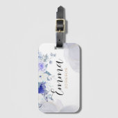 Editable luggage tag Women's luggage tag template Gepäckanhänger (Vorderseite Vertikal)