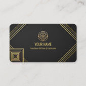 Editable Luxury Business Card Template Visitenkarte (Vorderseite)