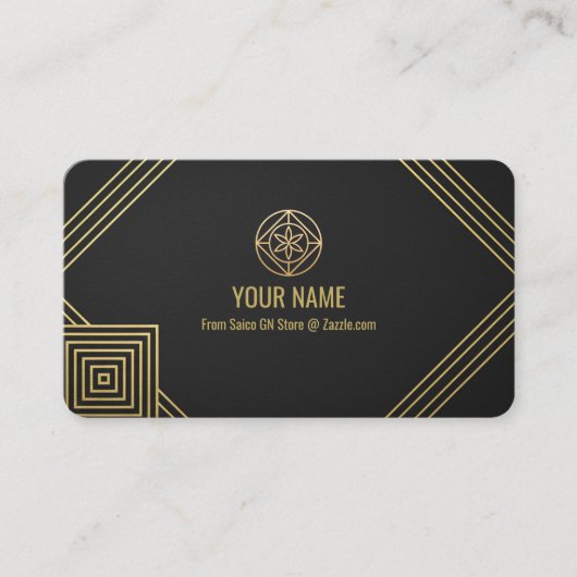 Editable Luxury Business Card Template Visitenkarte (Vorderseite)