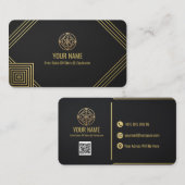Editable Luxury Business Card Template Visitenkarte (Vorne/Hinten)