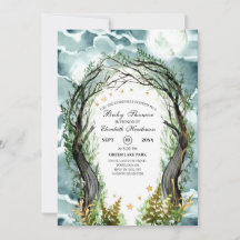 Editable Magical Woodland Forest Baby Showroom
