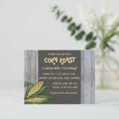 Editable Mais Roast Party Einladung Postkarte (Stehend Vorderseite)