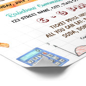 Editable Math Theme School Flyer Poster (Ecke)