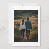 Editable Meadow-Wildblumen Save The Date (Rückseite)