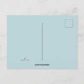 Editable Meerjungfrau Schwanz im Ozean Geburtstag Einladungspostkarte (Rückseite)