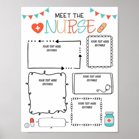 Editable Meet the School Nurse Letter Printable Poster (Vorne)