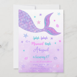 Editable Mermaid Einladung