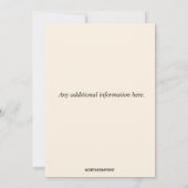 Editable Military Farewell Party Einladung (Rückseite)