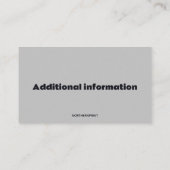 Editable Mini Bus Camper Visitenkarte (Rückseite)